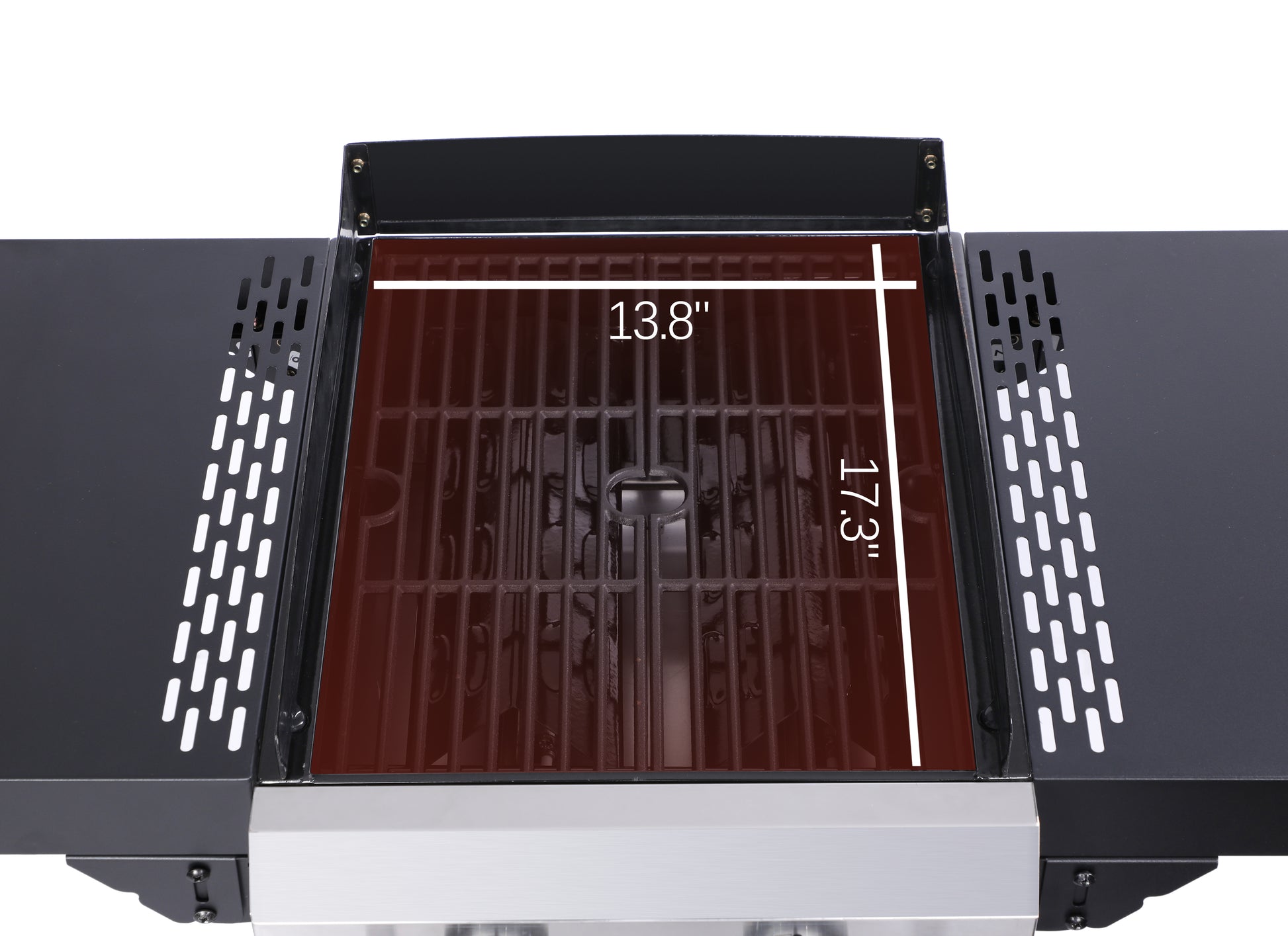 2 Burner Propane Gas Bbq Grill, Pizza Box, 24600Btu Output With Wire Enamel Cooking Grids For Outdoor Barbecue, Foldable Side Table, Hanging Basket, Stainless Steel Black And Silver Garden & Outdoor