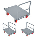 Steel Panel Truck, Heavy Duty Drywall Cart Lumber Cart Platform Truck Flat Cart, 2000Lbs, 6