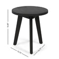 Marina Side Table Dark Grey Acacia Wood