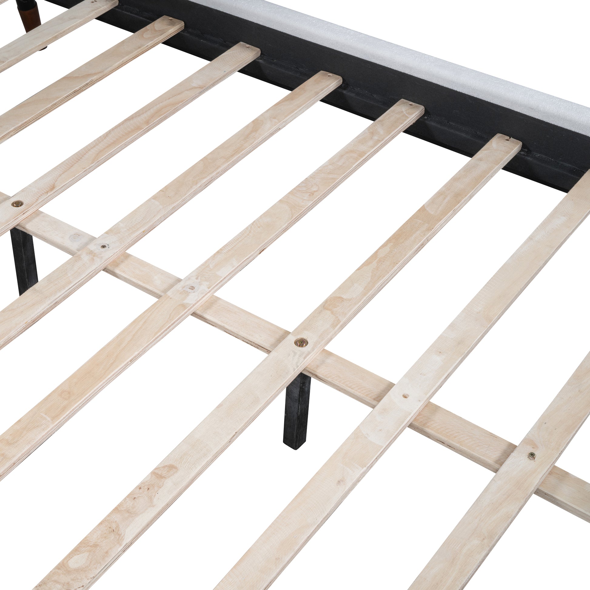 Full Size Upholstered Platform Bed With Sheep Shaped Headboard, White Full White Plywood