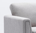 Grey Accent Chair With Cushion Grey Primary Living Space Contemporary Wood Fabric