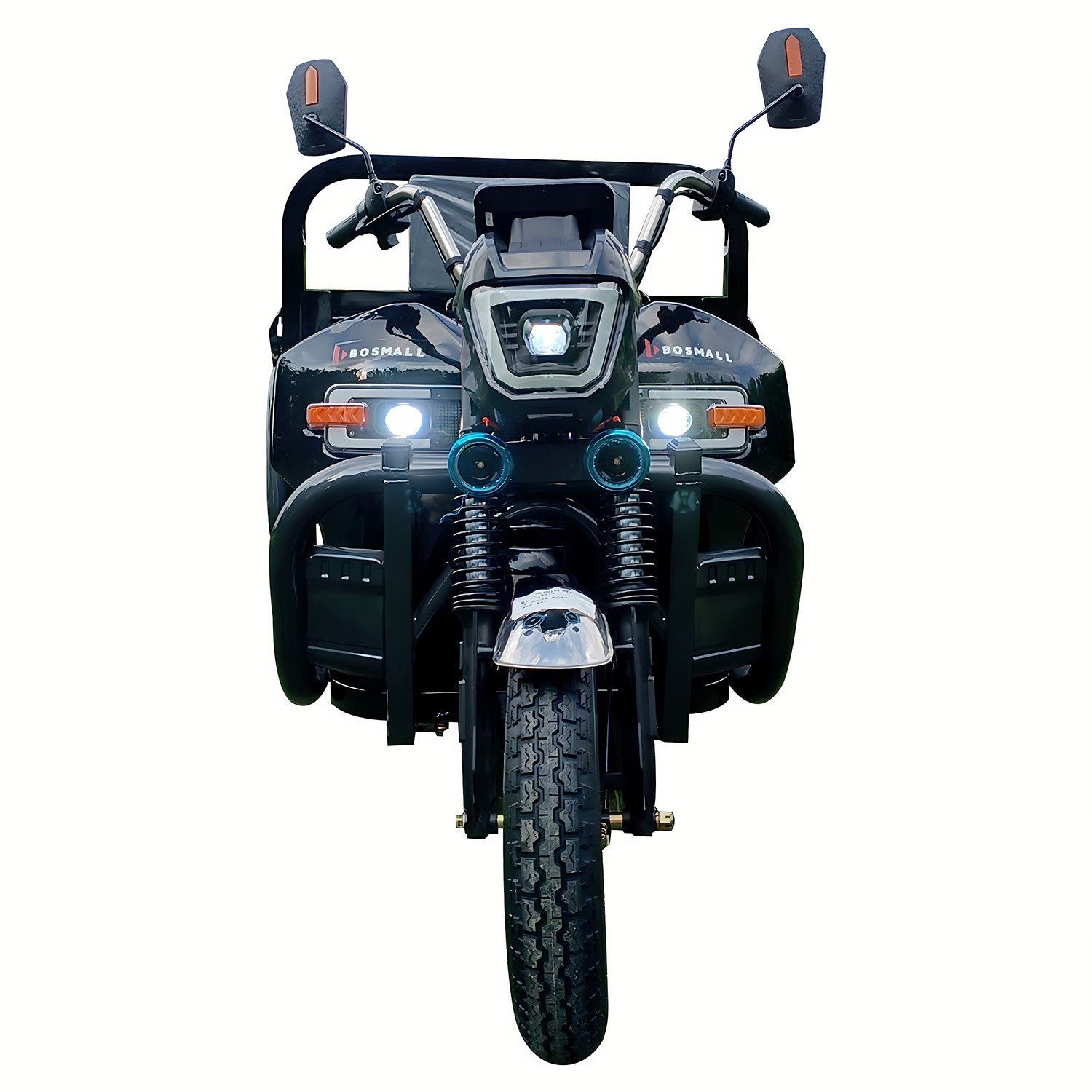 Electric Three Wheel 1.6M Black Abs Rubber Steel Q235