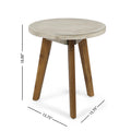 Marina Side Table Light Grey Natural Acacia Wood