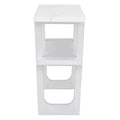 Retro Elegant Console Table With Marble Effect Top And Versatile Storage Solutions For Entryway And Living Room Antique White Antique White Solid Wood Mdf