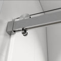 Top Rail Only, Stainless Steel Top Track With Buffer For Shower Door, 24D01P01 60Bnx Brushed Nickel Stainless Steel