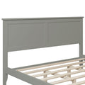Modern Gray Solid Wood Queen Platform Bed Old Sku:Wf283525Aae Queen Gray Solid Wood