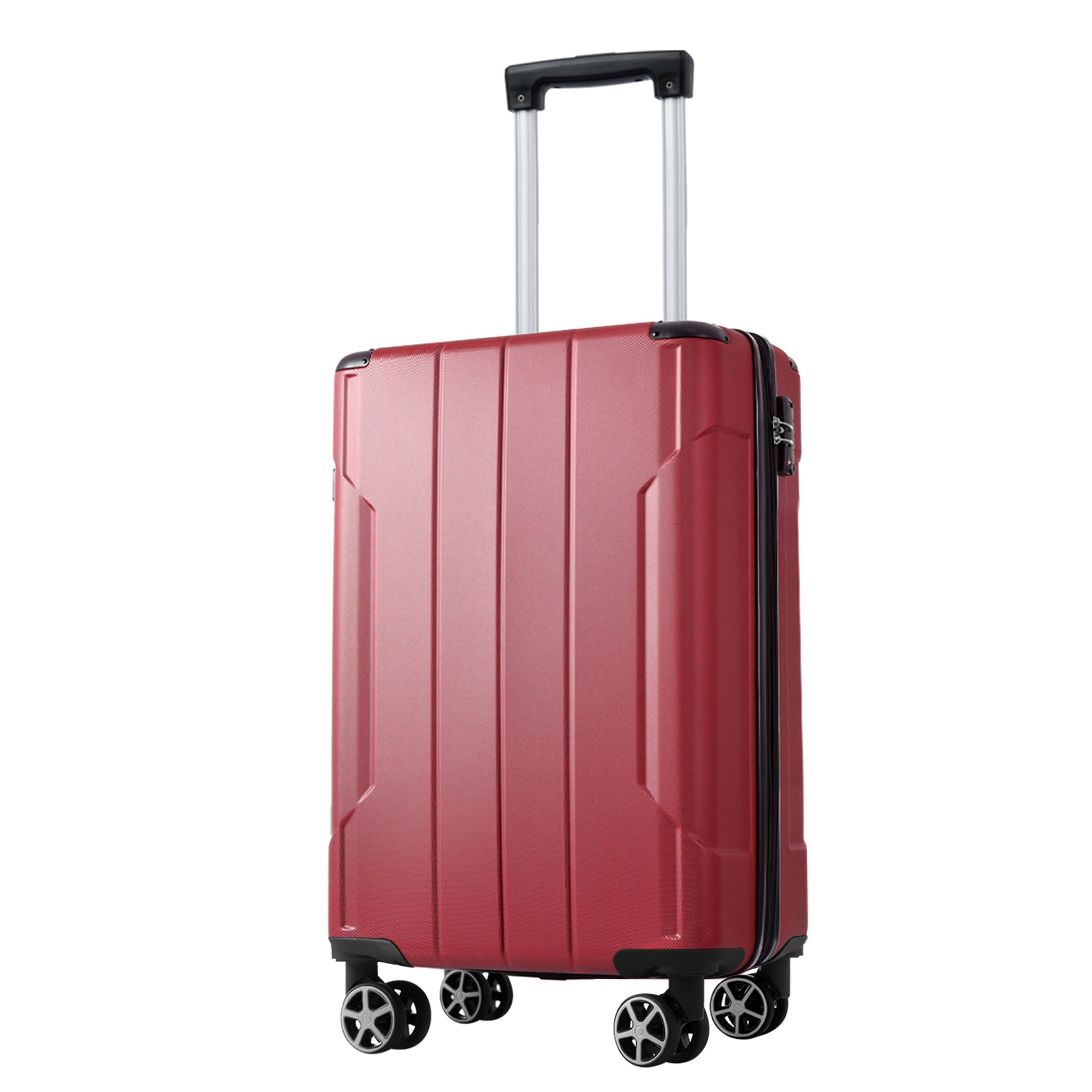 Luggage Sets 2 Piece, Hardshell Abs Lightweight And Expandable Only 28" Suitcases With Double Wheels, Carry On Luggage, 2 Piece Set 20 28 , Red Red Abs