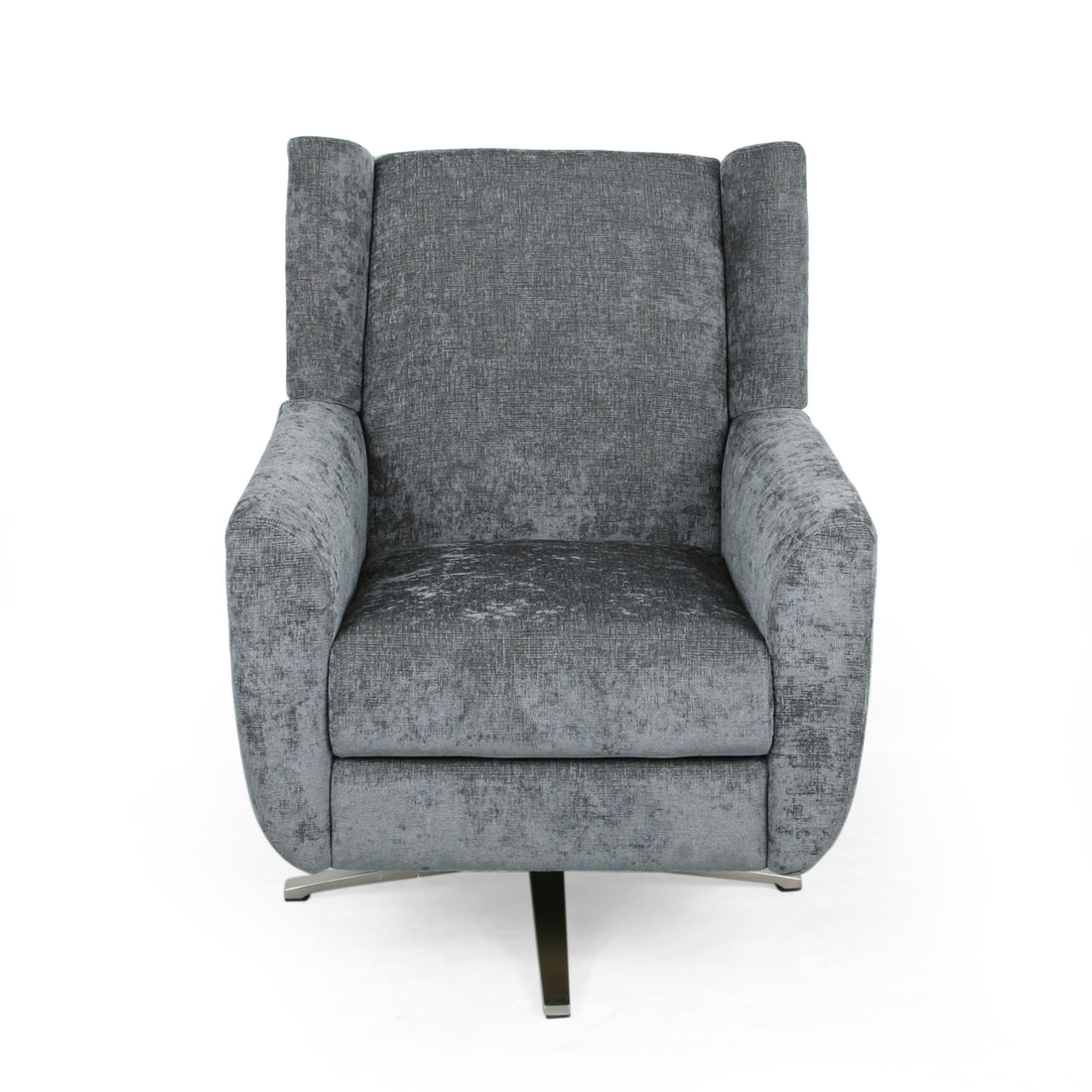 Swivel Chair Grey Fabric