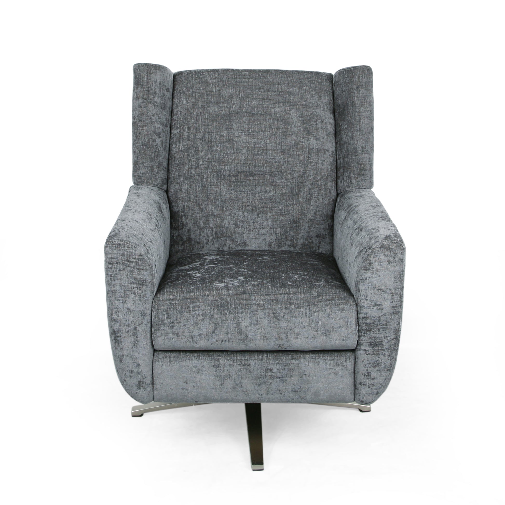 Swivel Chair Grey Fabric