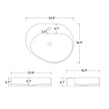 Fs154A 580 Solid Surface Basin With Chrome Drain