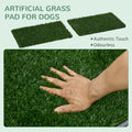 Pawhut Dog Grass Pad With Tray, 26