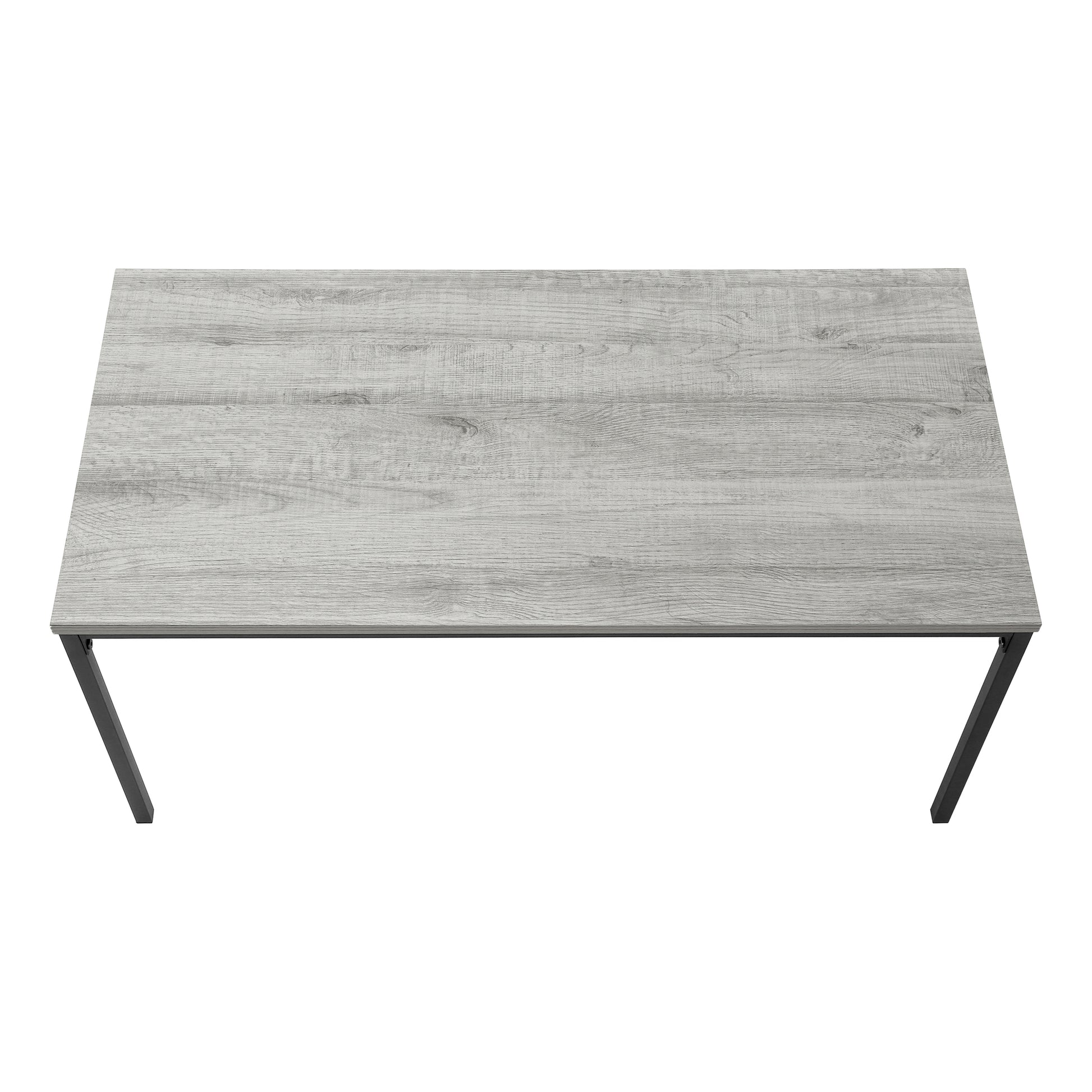 Coffee Table, Accent, Cocktail, Rectangular, Living Room, 40"L, Grey Laminate, Black Metal, Contemporary, Modern Grey Mdf