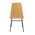 Light Brown Chair 2 Dark Brown Accent Table Dark Brown,Light Brown Acacia Wood,Pe Rattan Iron