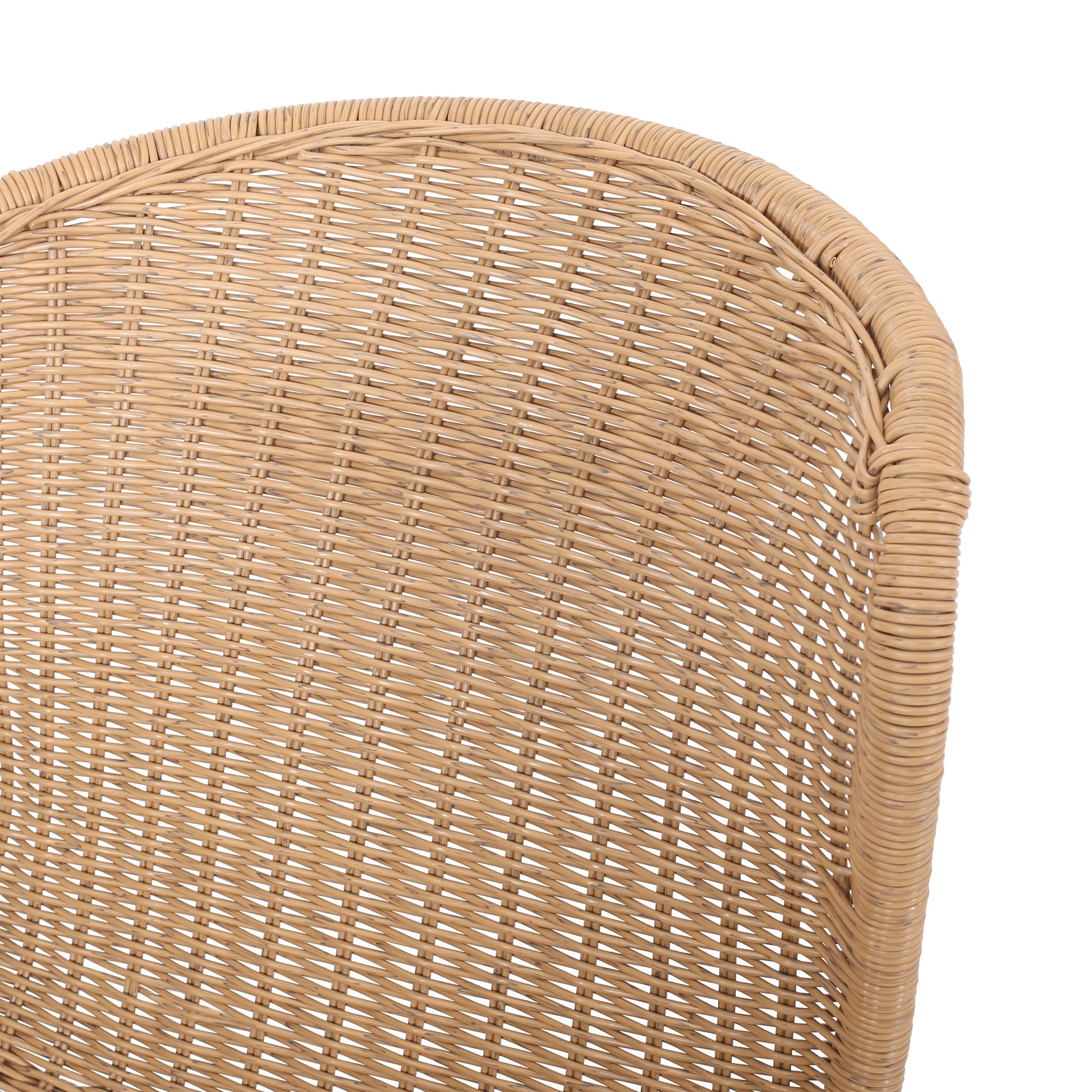 Boho Chair Set Of 2 Light Brown Rattan