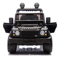 Licensed Land Rover Defender Volta 5008 24V Kids Ride On Car W Parents Control,2Wd,Four Wheel Suspension,Bluetooth,Mp3,Music,Adjustable Volume,Power Display,Led Lights,Speeds 1.86 3.11Mph For Kids 3 7 Black Polypropylene