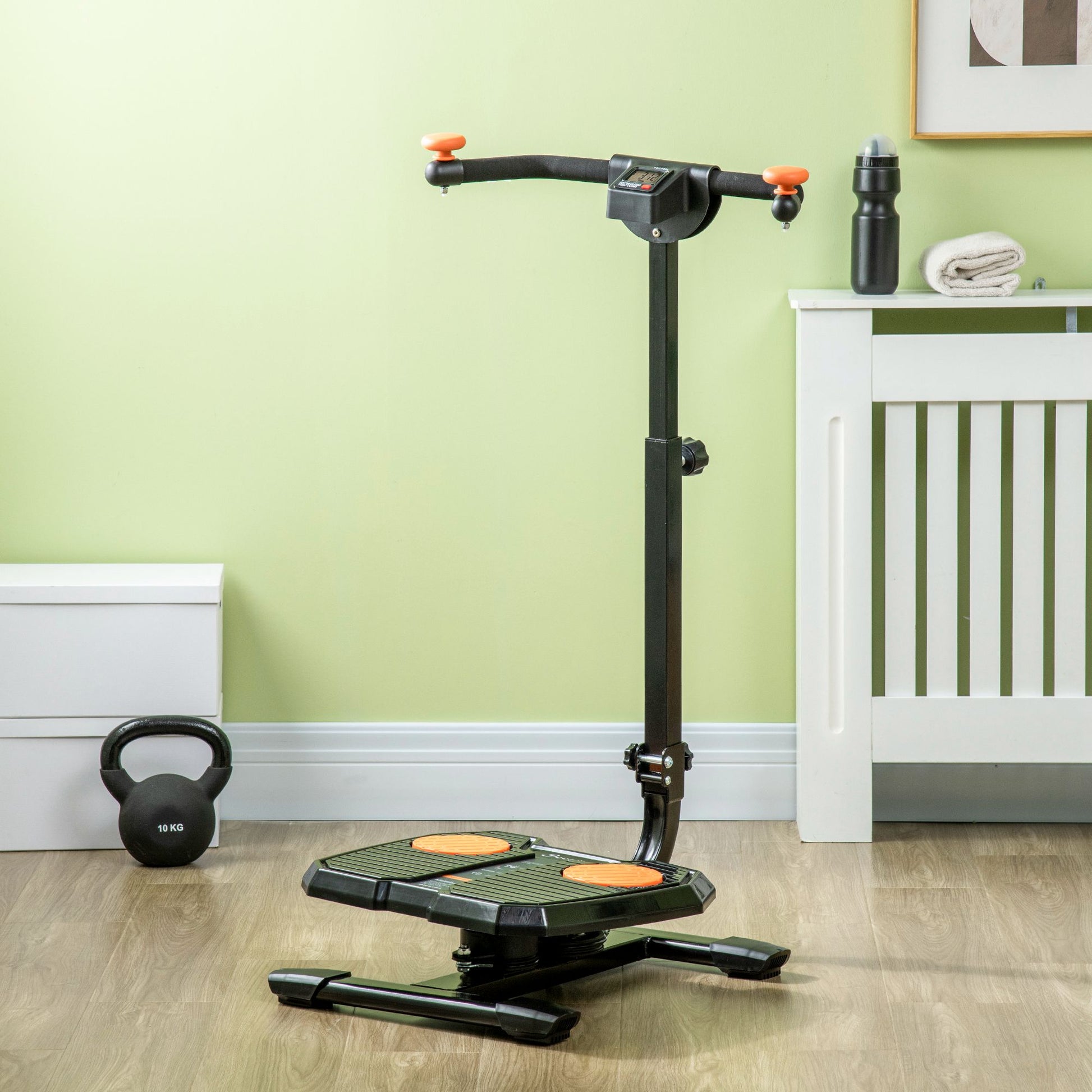 Soozier Foldable Ab Twister Board For Waist Trimming With Screen Showi