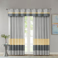 Polyoni Pintuck Curtain Panel Only 1 Pc Panel Grey Multi Silk