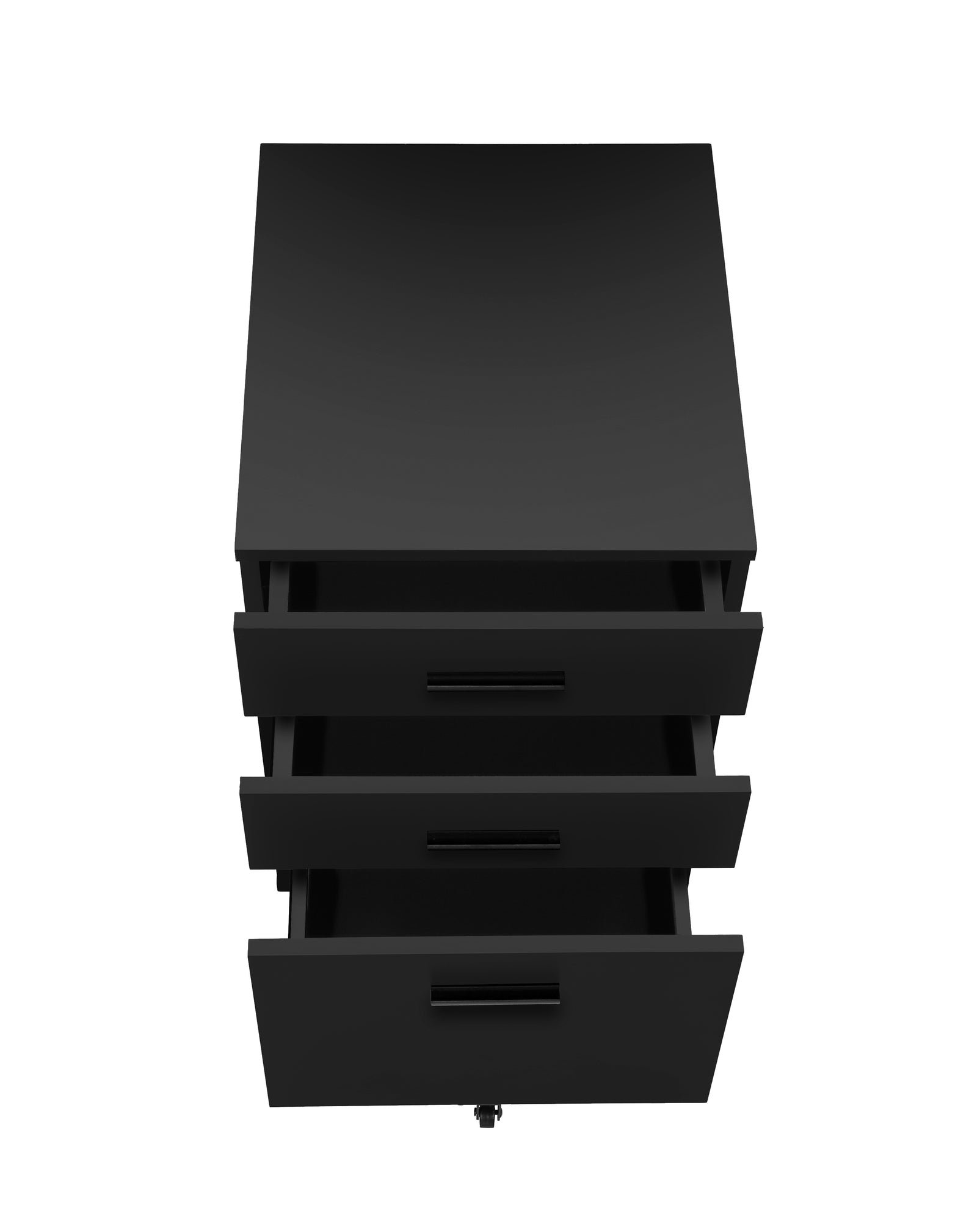 File Cabinet, Rolling Mobile, Storage Drawers, Printer Stand, Office, Work, Black Laminate, Contemporary, Modern Black Particle Board