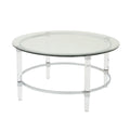 Round Coffee Table - Clear Glass