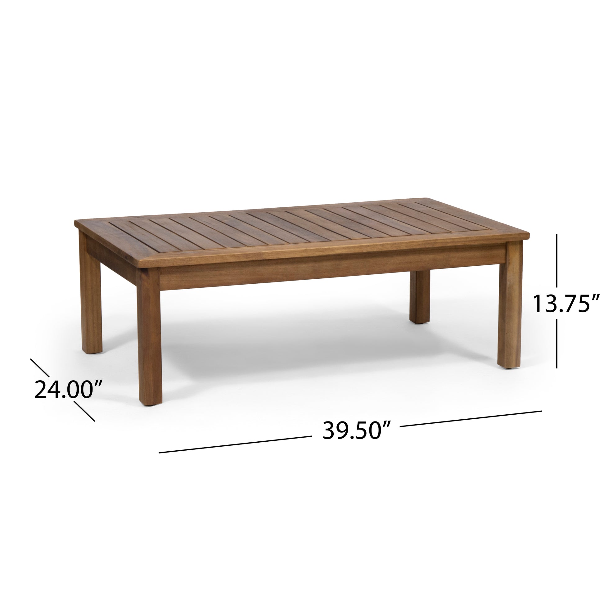Laurel Outdoor 4 Seater Chat Set Seat & Coffee Table & Club Chair Teak Acacia Wood