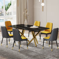 Large Modern Minimalist Rectangular Dining Table With 0.39 