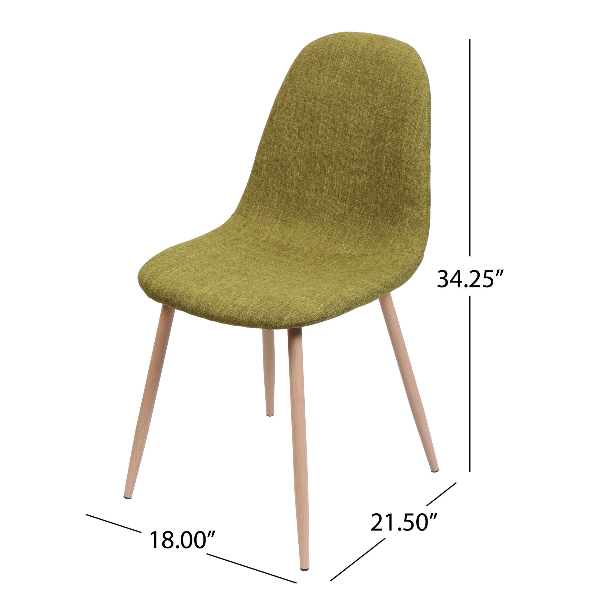 Dining Chair Green Fabric