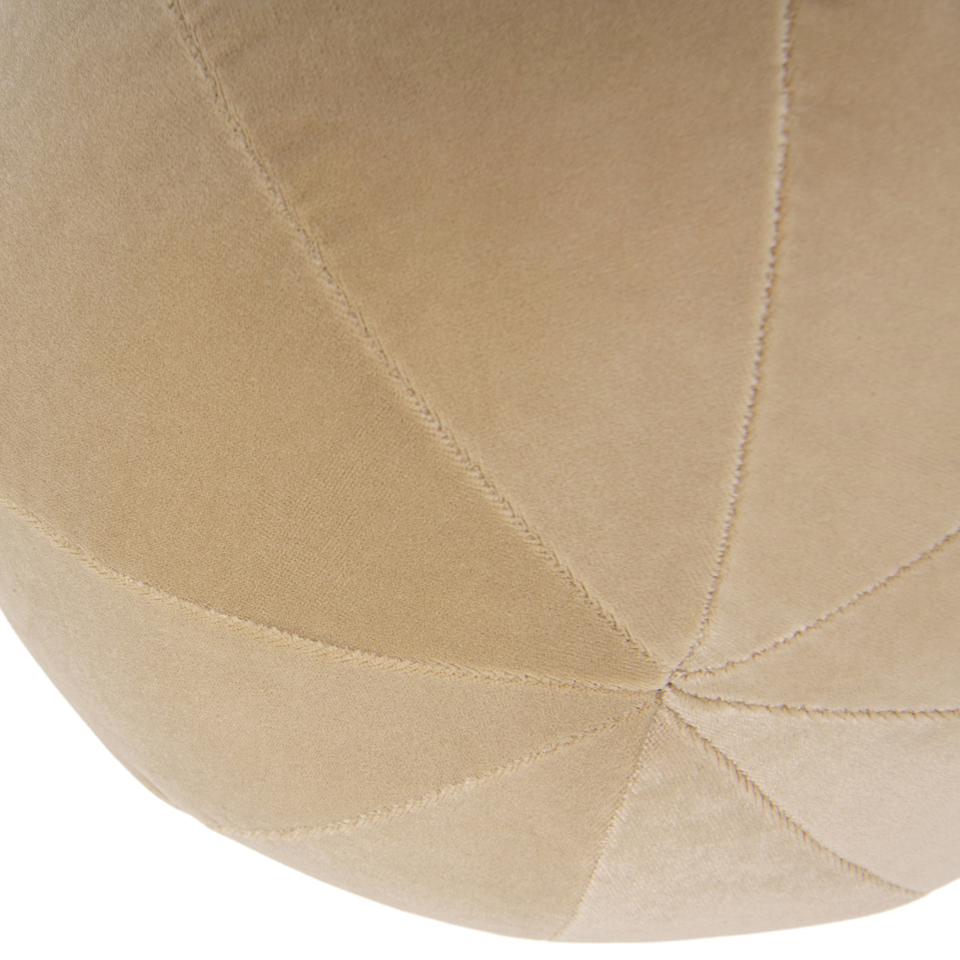 Luna 12" Round Sphere Accent Ball Throw Pillow, Fawn Brown Performance Velvet Brown Polypropylene Velvet