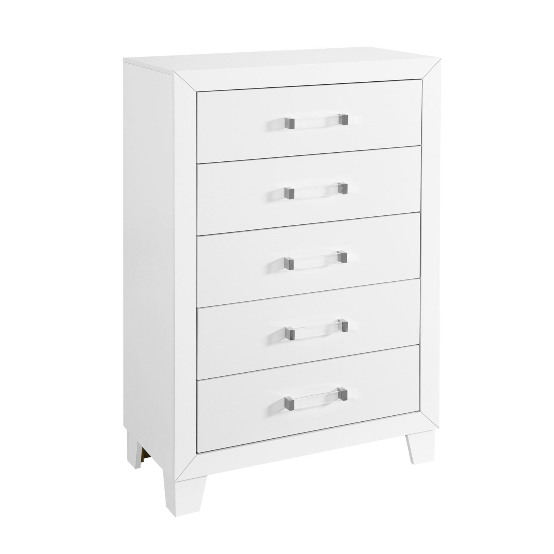 Omoda White Chest White Rubber Wood