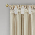 Twist Tab Total Blackout Window Curtain Panel Only 1 Pc Panel Champagne Polyester