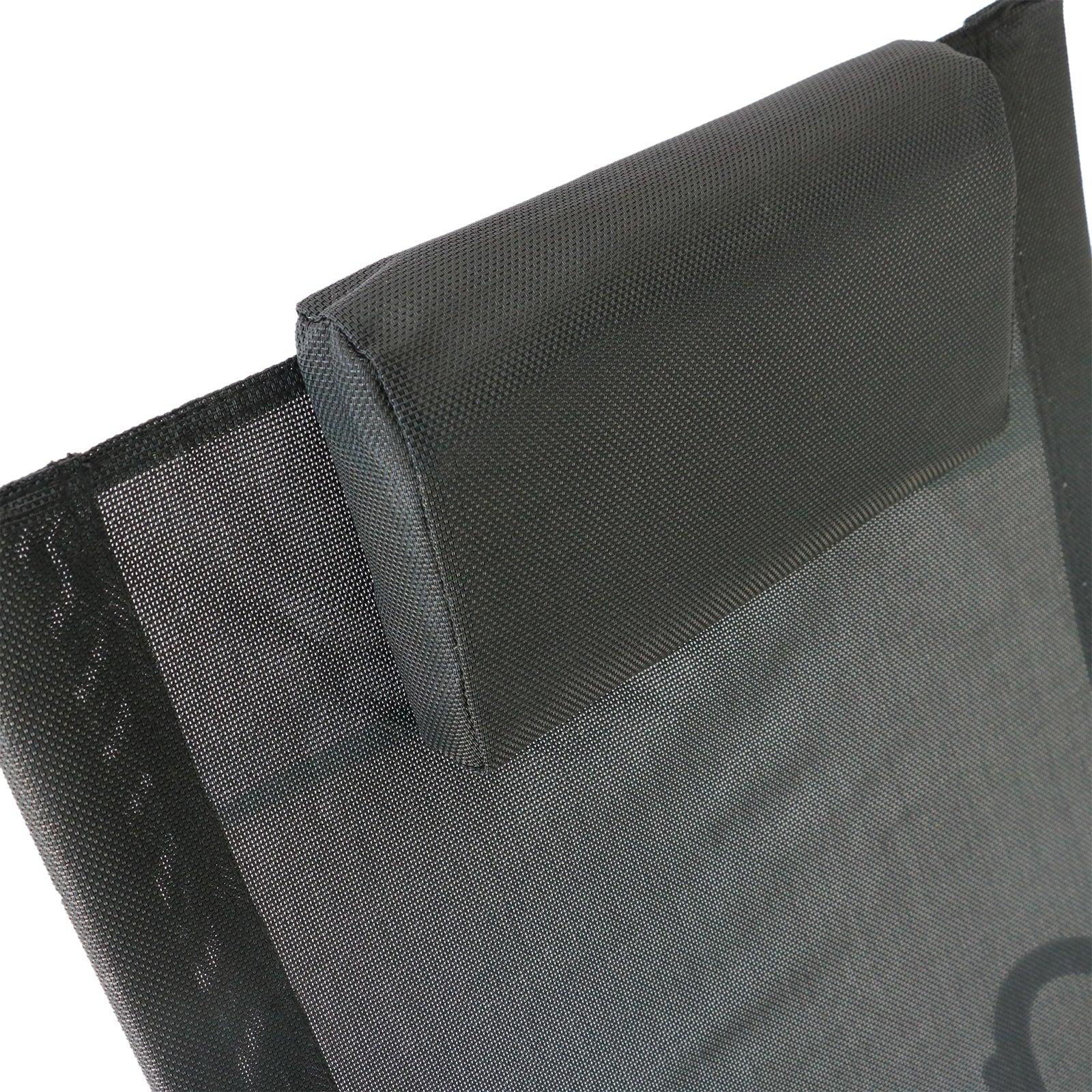 Outsunny Pool Lounger, Outdoor Rocking Lounge Chair For Sunbathing, Pool, Beach, Porch With Pillow & Cool Mesh, Sun Tanning Rocker, Black Black Steel