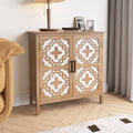 Hand Carved 2 Doors Accent Cabinet Traditional -