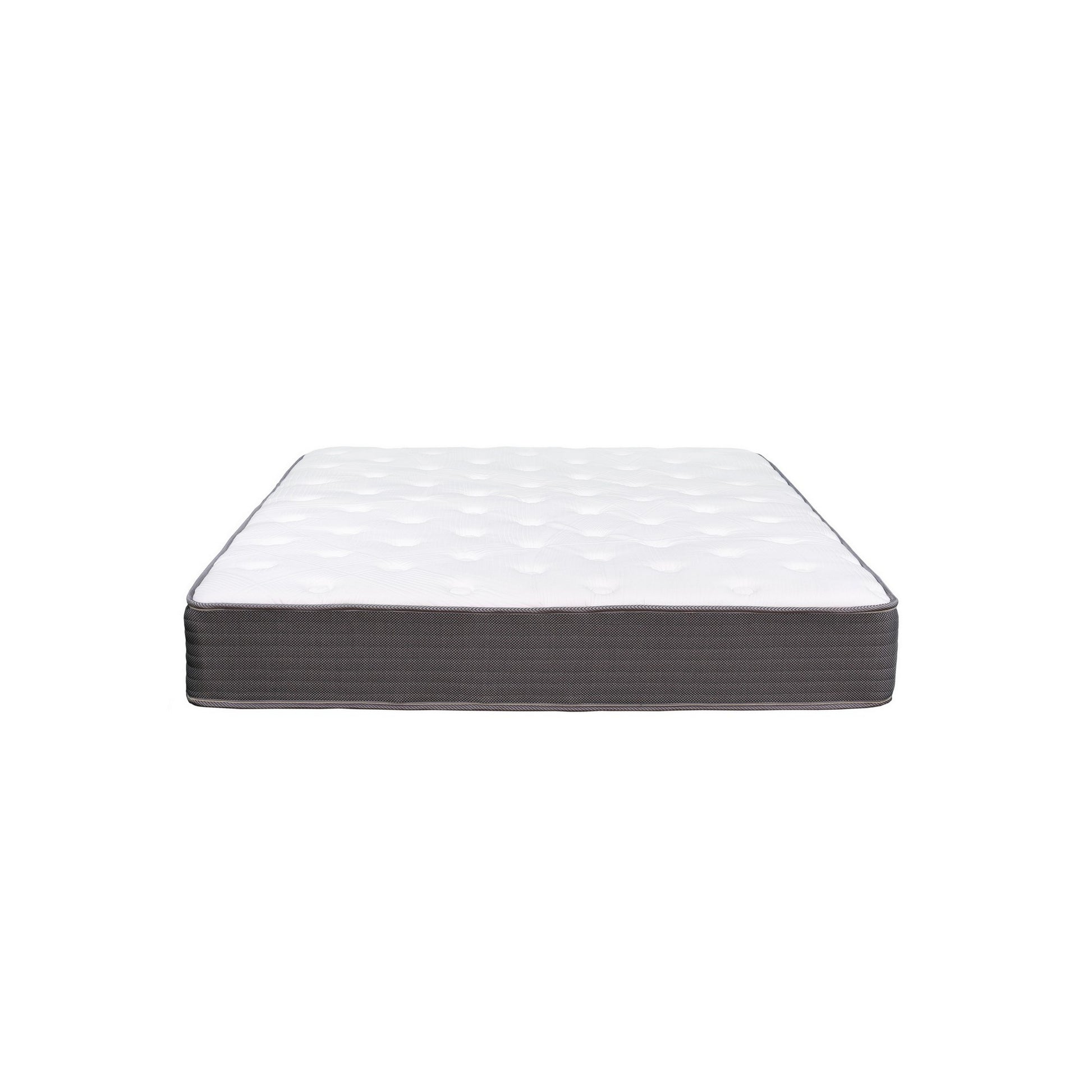 Cari 8 Inch Hybrid Xl Twin Size Mattress, Cool Gel Memory Foam, Pocket Coil White Fabric Twin