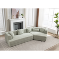 And Upgraded Extended Edition Modular Sofamodern Minimalist Style Sofa, Upholsteredfree Combination, Round Fiber Fabric, Anti Wrinkle Fabric,Dimension Extension,Green Green Polyester Primary Living Space Medium Soft Tight Back Modern Flared Arms Fiber