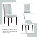 Carena White Finish Side Chair Set Of 2 White Synthetic Wood