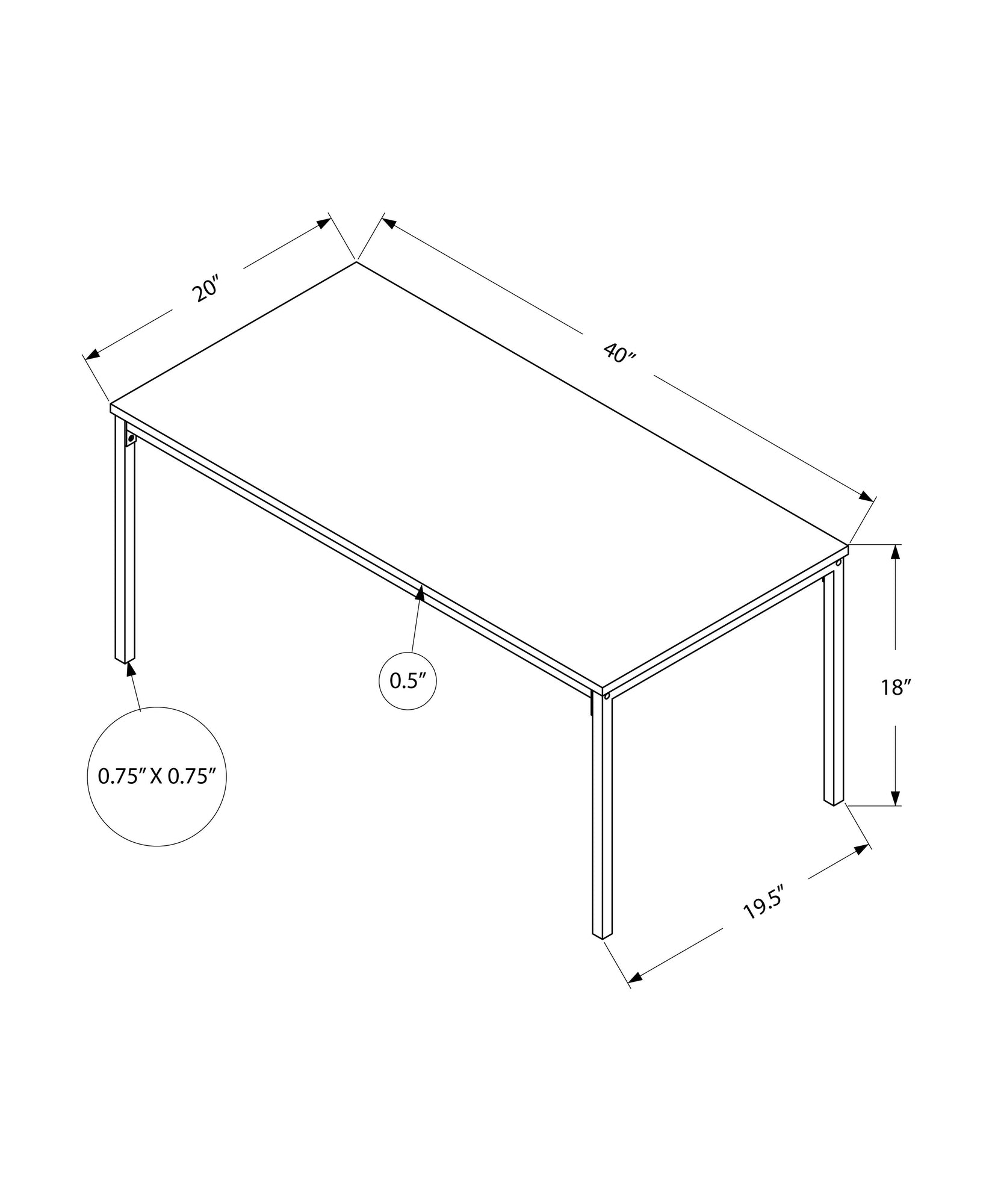 Coffee Table, Accent, Cocktail, Rectangular, Living Room, 40"L, White Laminate, Grey Metal, Contemporary, Modern White Mdf