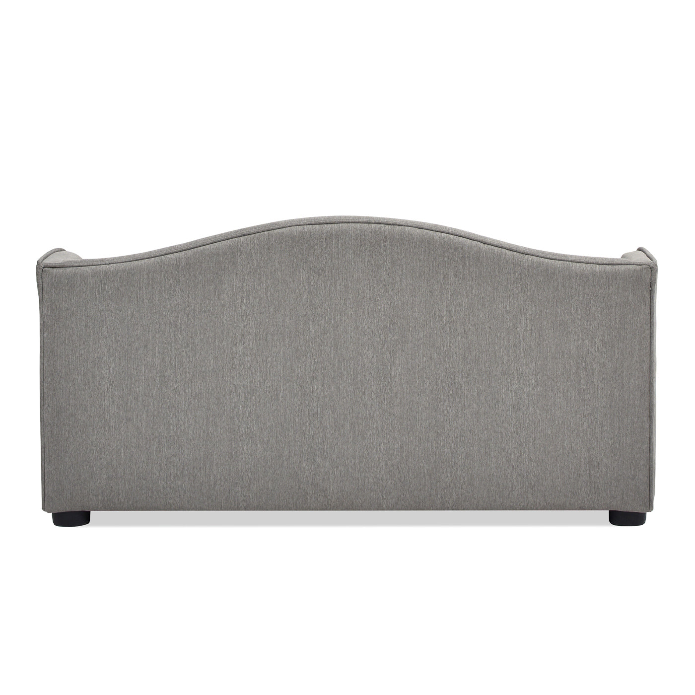 Robin 35" Tufted Wingback Pet Sofa Bed, Medium, Uptown Gray Stain Resistant High Performance Polyester Gray Foam Polyester