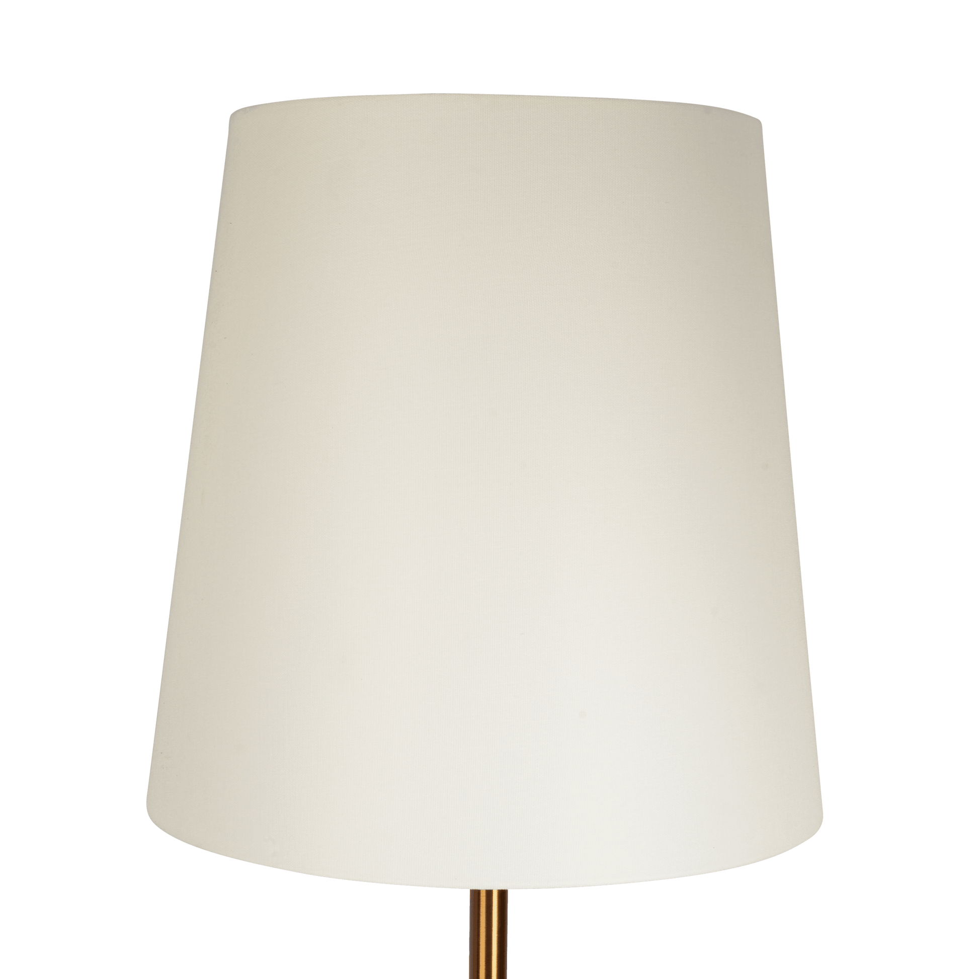 Celestial Modern Floor Lamp With Brass Accent Table With Large White Shade Gold,White Linen,Metal