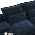 8804Aac Console Blue Chenille 1 Seat