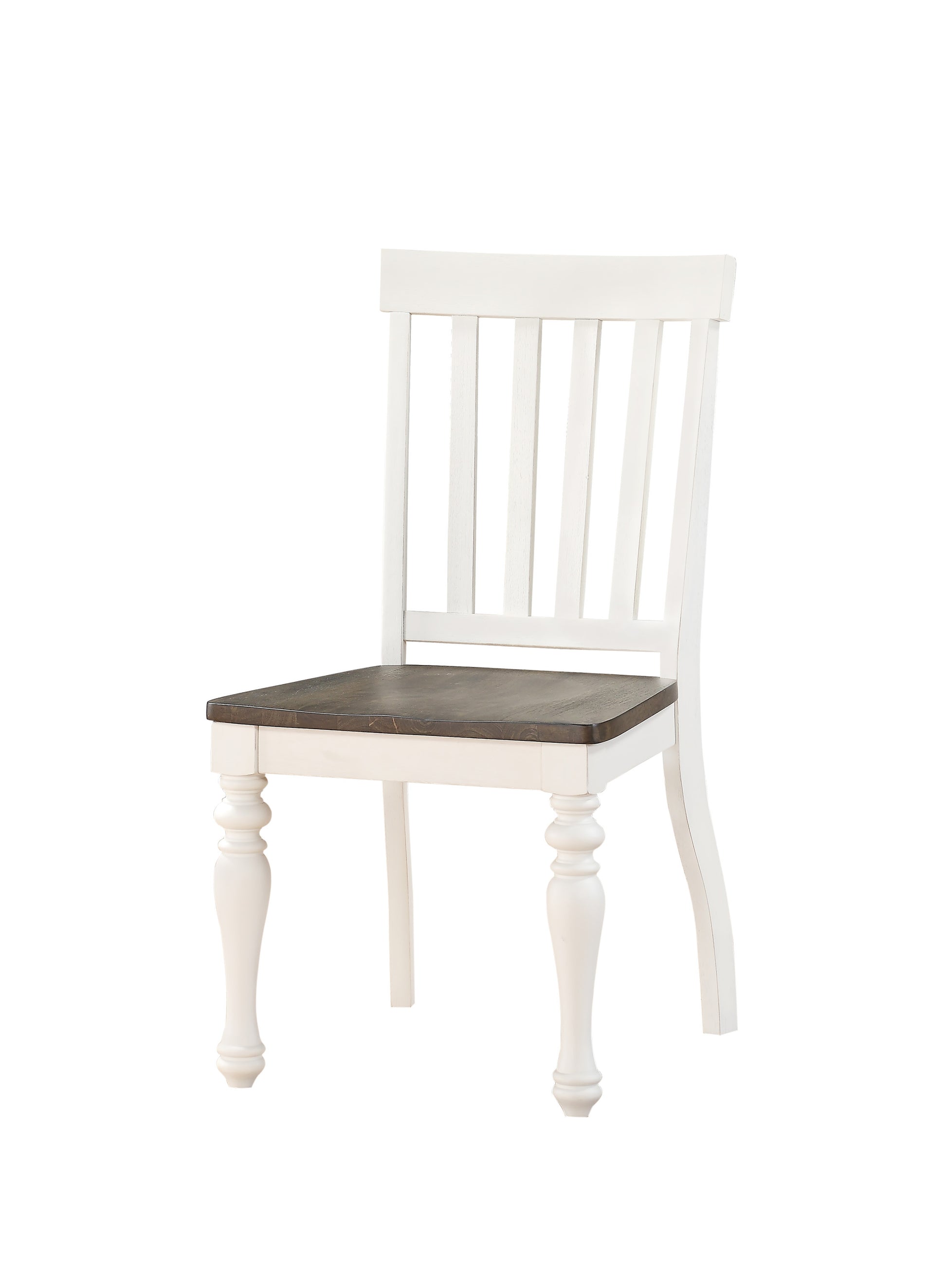 Joanna 7 Piece Dining Set Two Tone White Wood