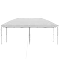 Outsunny 10' X 19' Pop Up Canopy With Easy Up Steel Frame, 3 Level Adjustable Height And Carrying Bag, Sun Shade Event Party Tent For Patio, Backyard, Garden, Off White White Steel