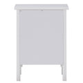 White Nightstand With Drawer White 1 Drawer Bedroom Rectangle Rustic Drawers Wood