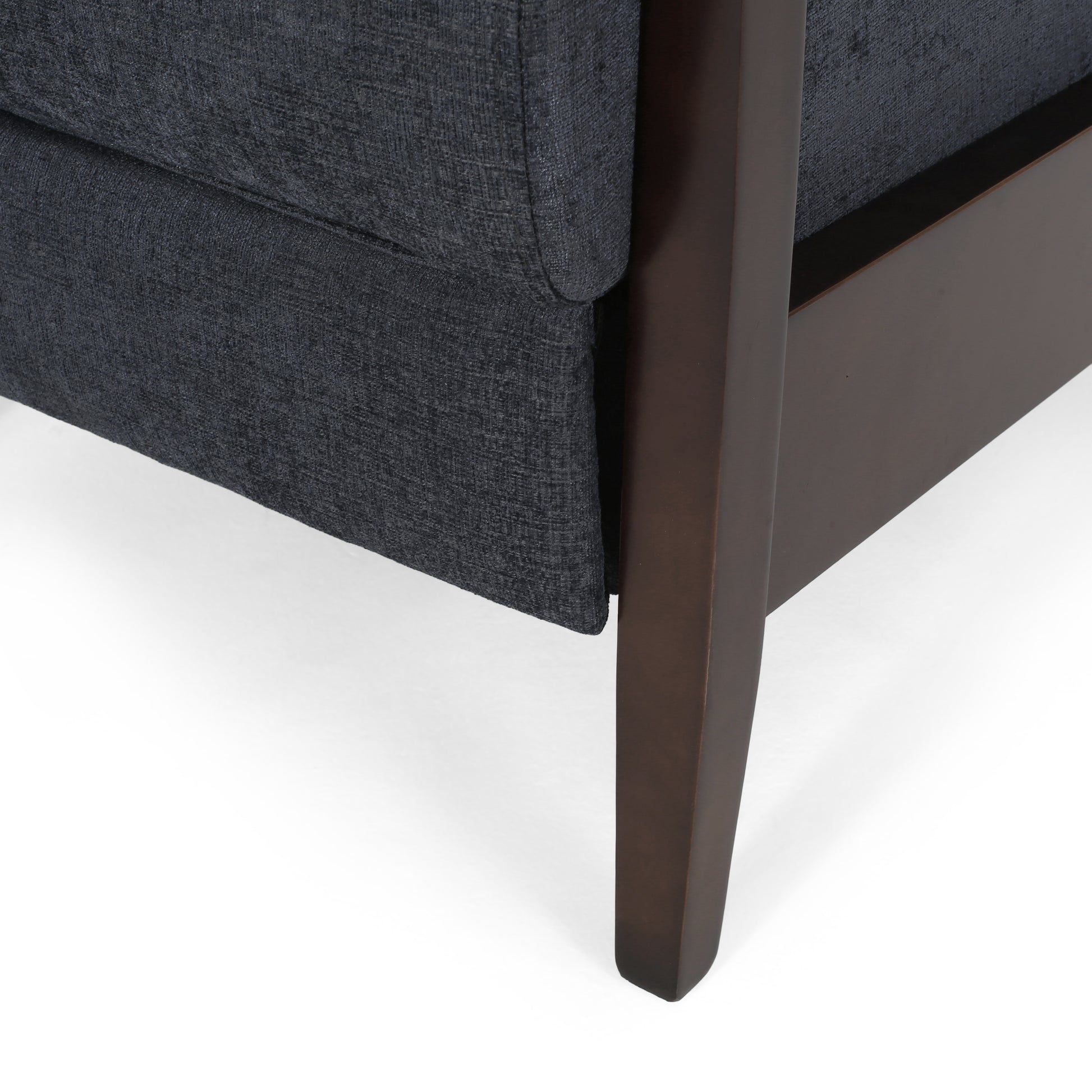 24.75'' Wide Wood Hand Manual Club Recliner Charcoal Fabric