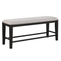 Halle Counter Bench Dark Brown Dark Brown Wood