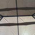 Outsunny 10' X 13' Outdoor Patio Gazebo Canopy Shelter With 6 Removable Sidewalls, & Steel Frame For Garden, Lawn, Backyard And Deck, Khaki Brown Polyester