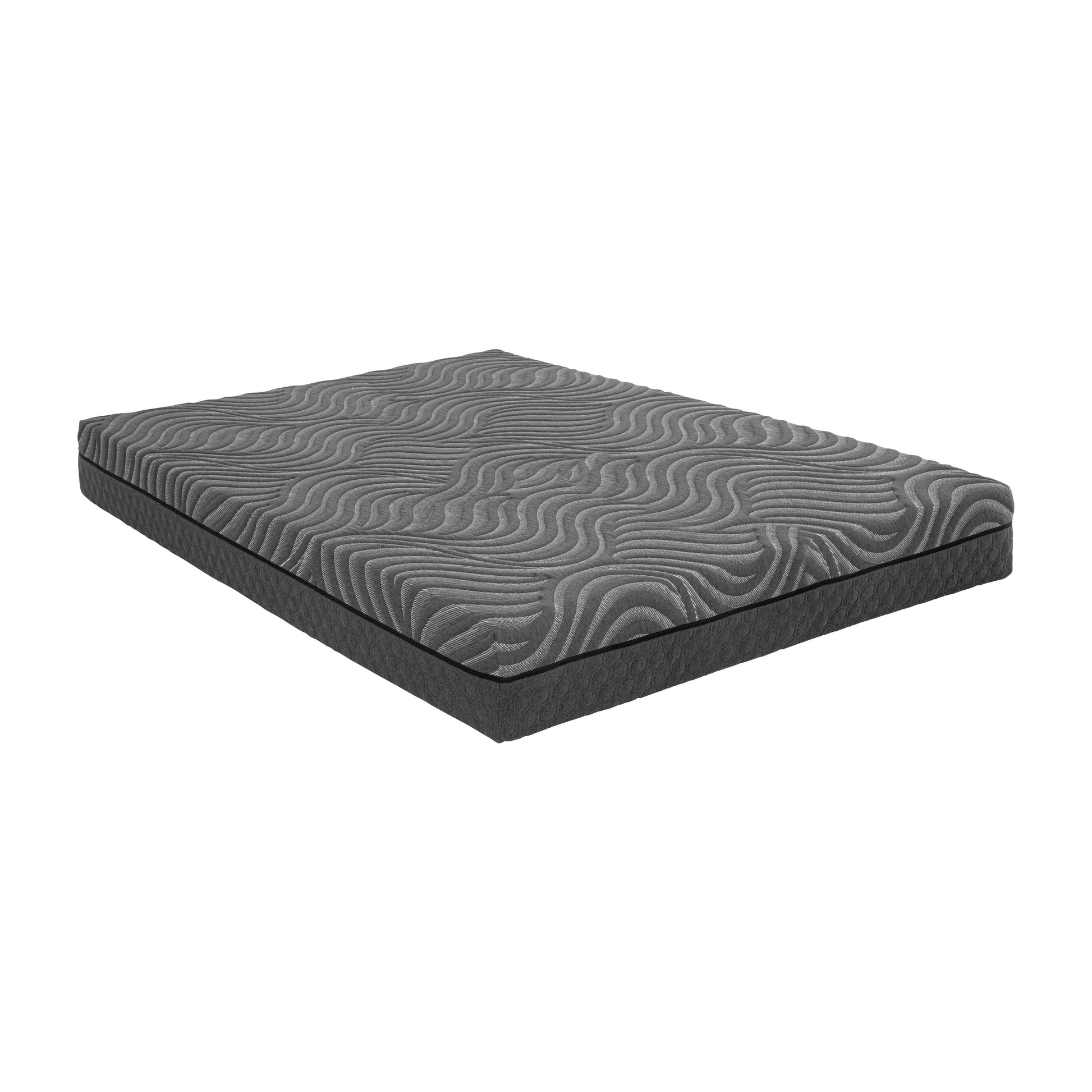 8 Inch Queen Mattress Copper Infused Memory Foam Hybrid Mattress, Gray, Mattress In A Box,Fabric Cover, Plush Foam, Comfortable Mattress Gray Bedroom Foam Spring Queen