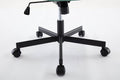 Armless Office Desk Chair With Wheels: Pu Leather Cross Legged Wide Chair,Comfortable Adjustable Swivel Computer Task Chairs For Home,Office,Make Up,Small Space,Bed Room Green Antique Fiber Foam And Polyester Fiber Pad Pvc