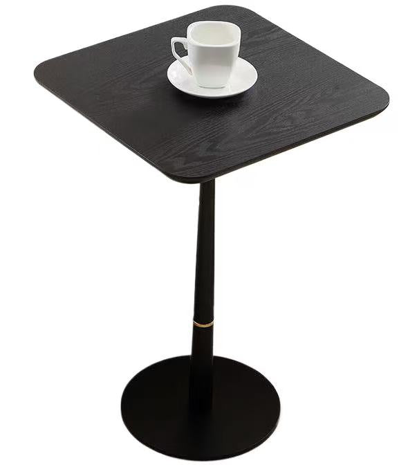 Mdf With Metal Feet, Square, Located In Living Space And Lounge Area, Coffee Table, Computer Desk, Black, 15.74"D X23.77"H Black Gold Primary Living Space Casual,Chinese Freestanding Coffee & End