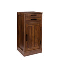 Brown Walnut Color Modular Wine Bar Cabinet Buffet Cabinet With Hutch For Dining Room Walnut Particle Board Mdf