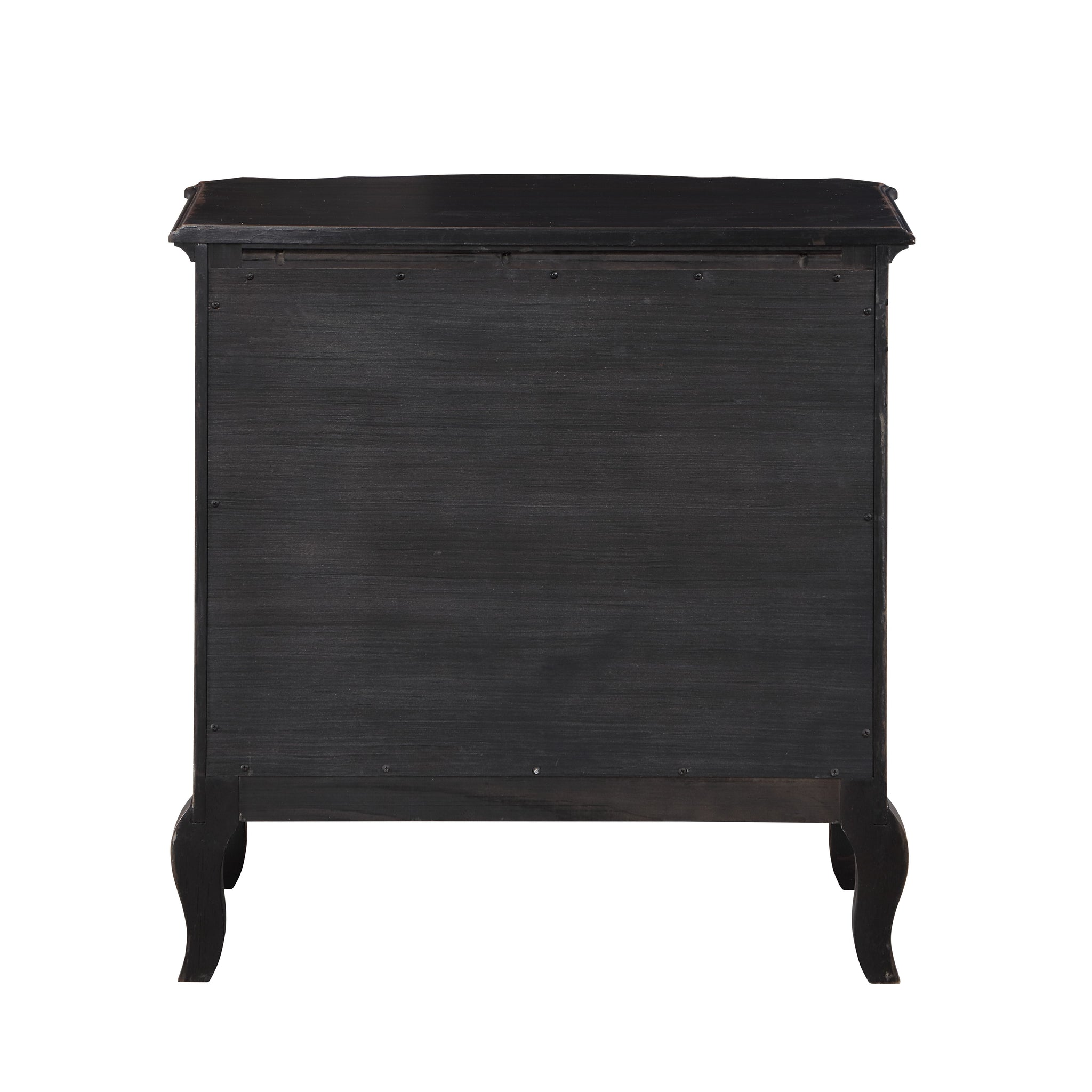 Antique Black 3 Drawer Nightstand Antique Black 3 Drawers Bedroom Rectangle French Country Felt Lined Drawers Antique Solid Wood