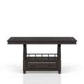 Deep Coffee Counter Height Dining Table Coffee Solid Wood Mdf